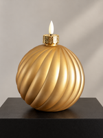 LED Kaars kerstbal Stripe L