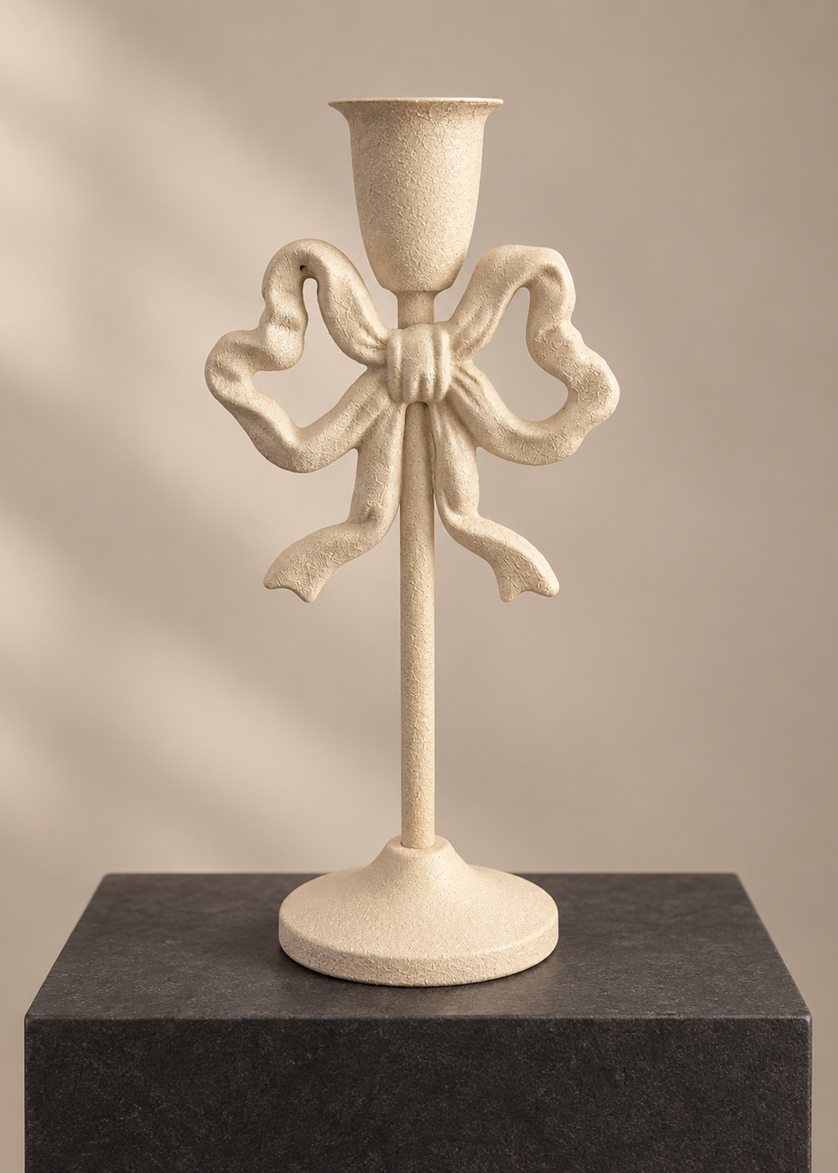 Kandelaar Strik Beige L