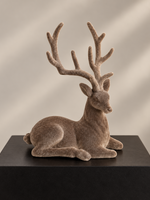 Rendier Liggend Fluweel Velvet Taupe