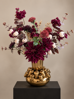 Pluk Boeket Burgundy Gold Elegance