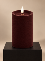 Led Kaars Fluweel Bordeaux L