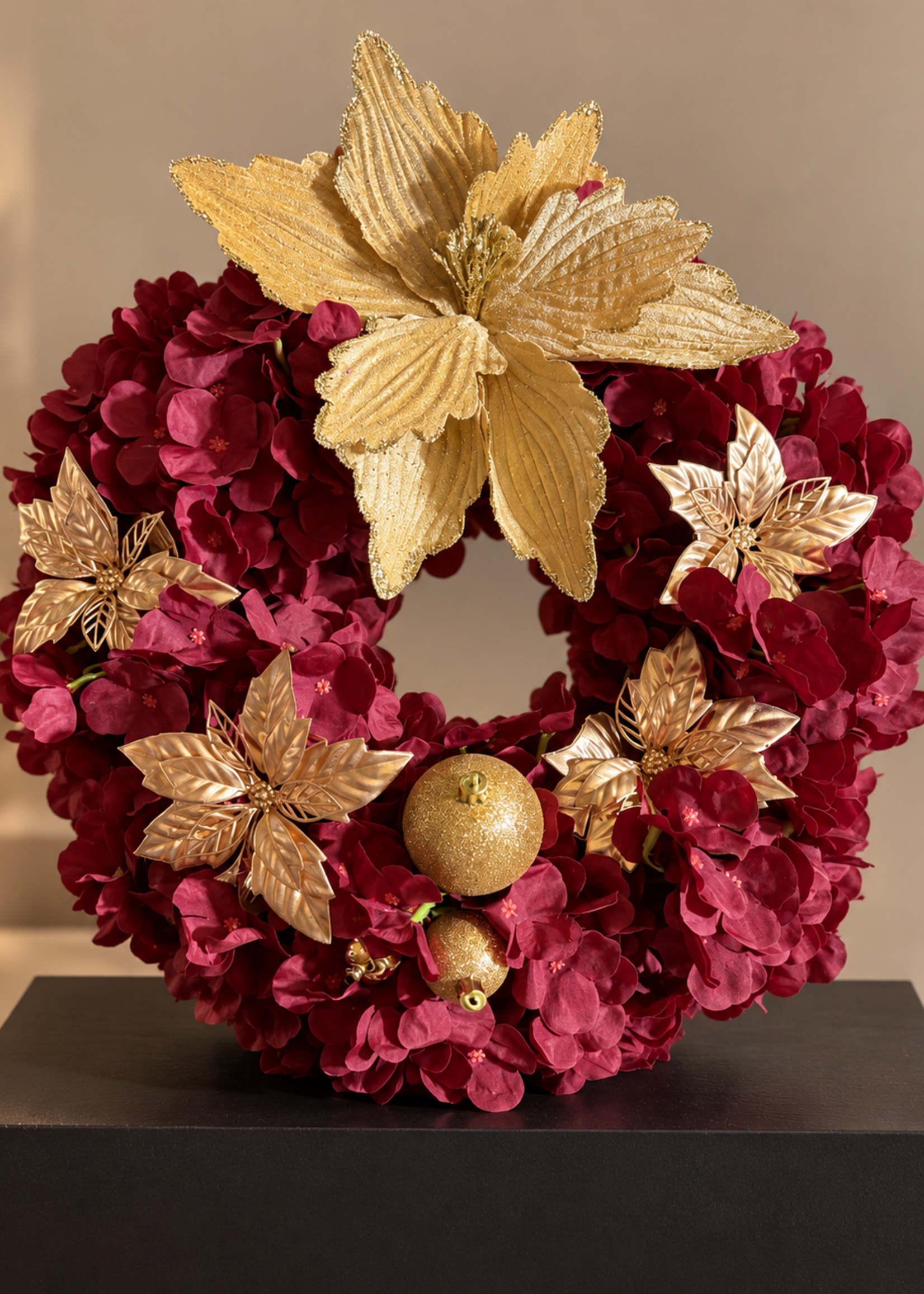 Kerstkrans Burgundy Noël
