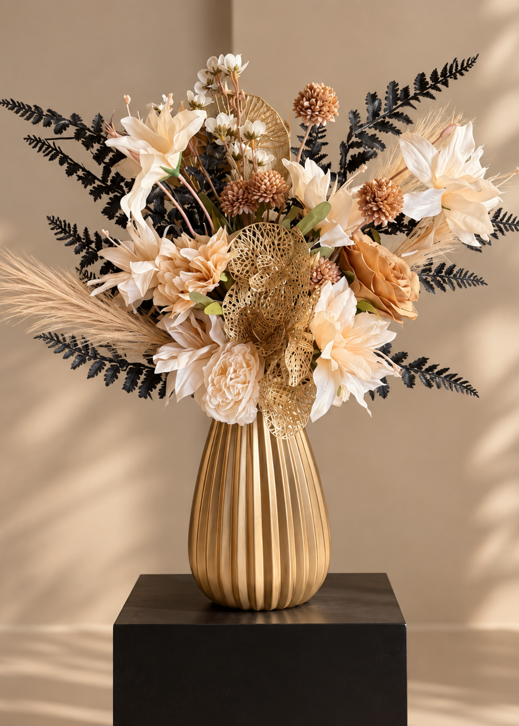 Salontafel Boeket Golden Noir Elegance