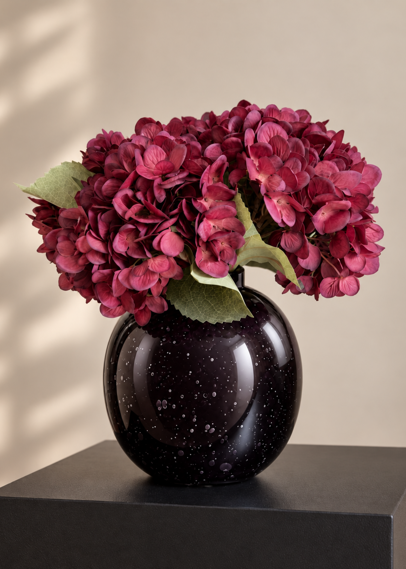 Salontafel Boeket Hortensia Burgundy