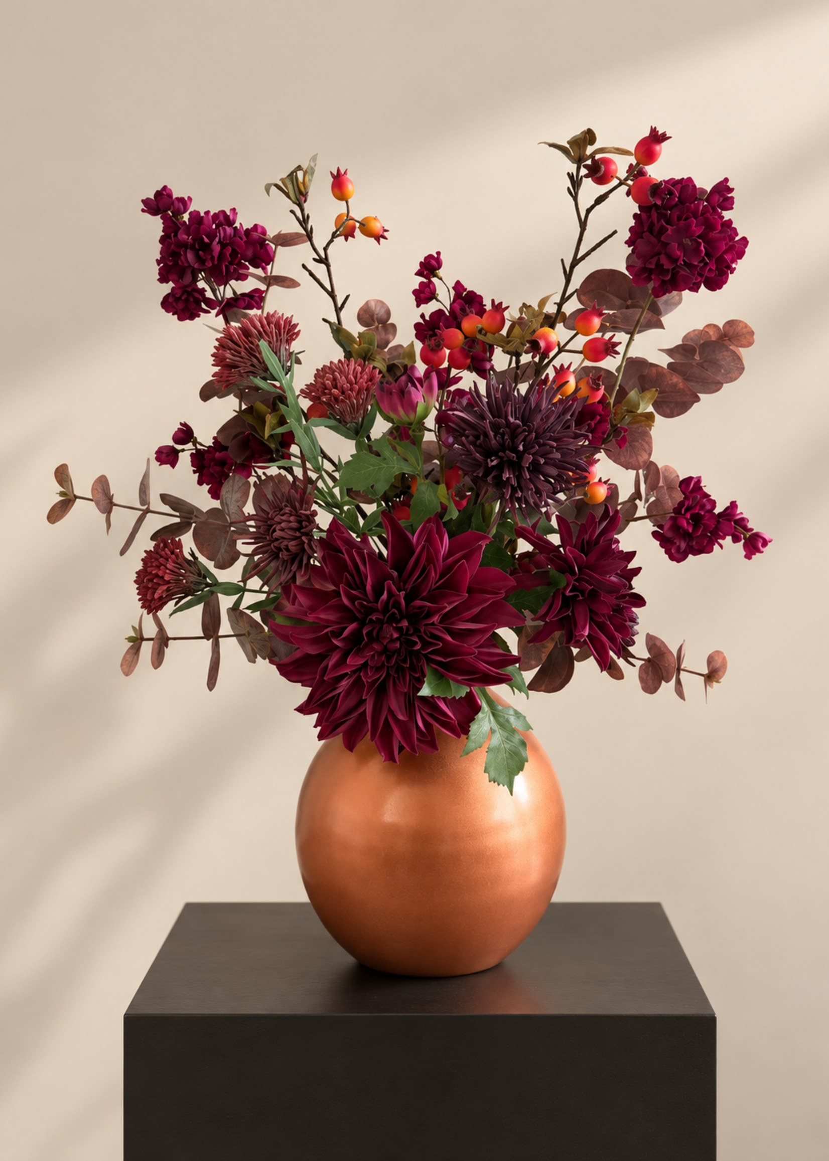 Pluk Boeket Burgundy Copper
