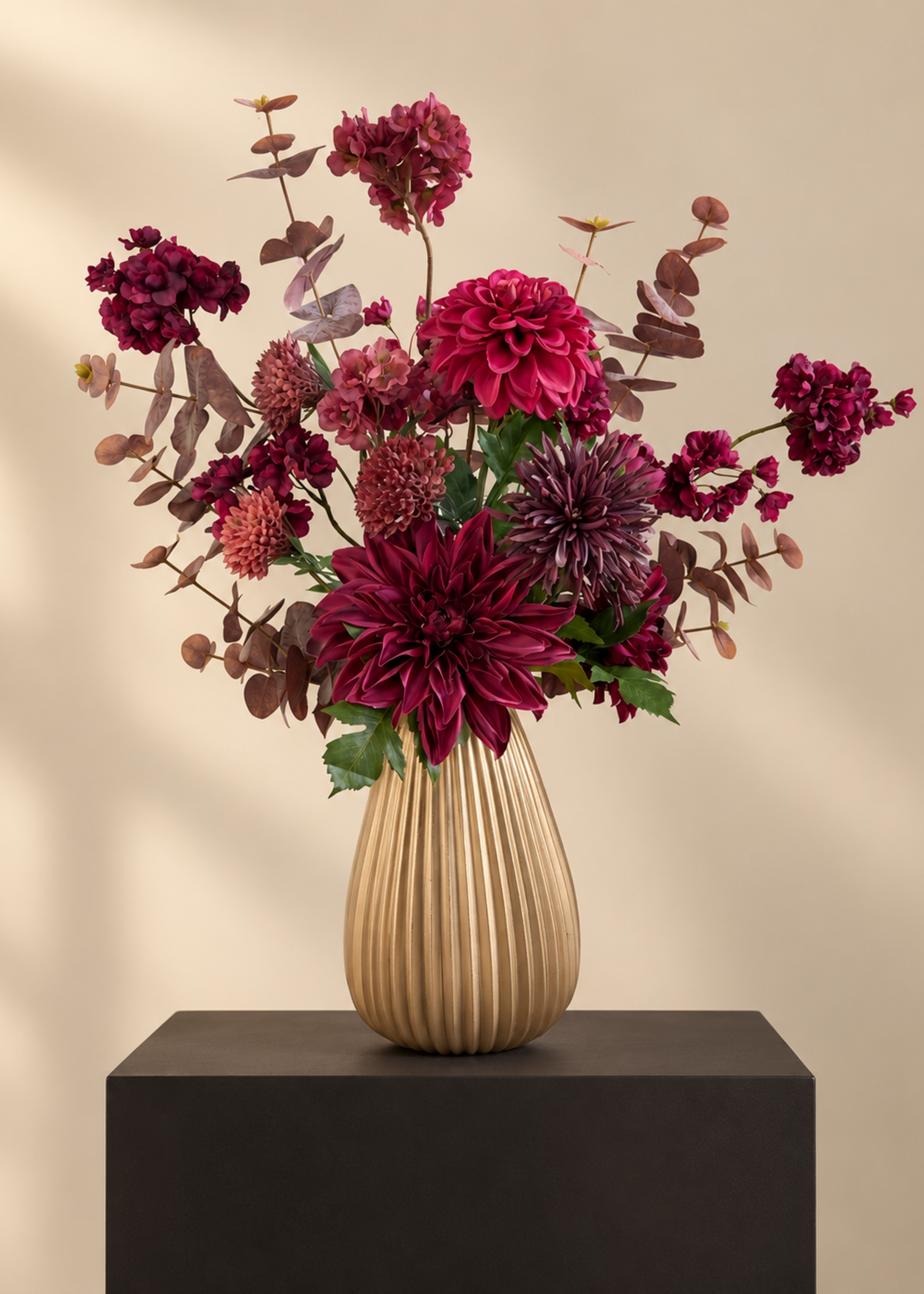 Pluk Boeket Burgundy Golden Glow
