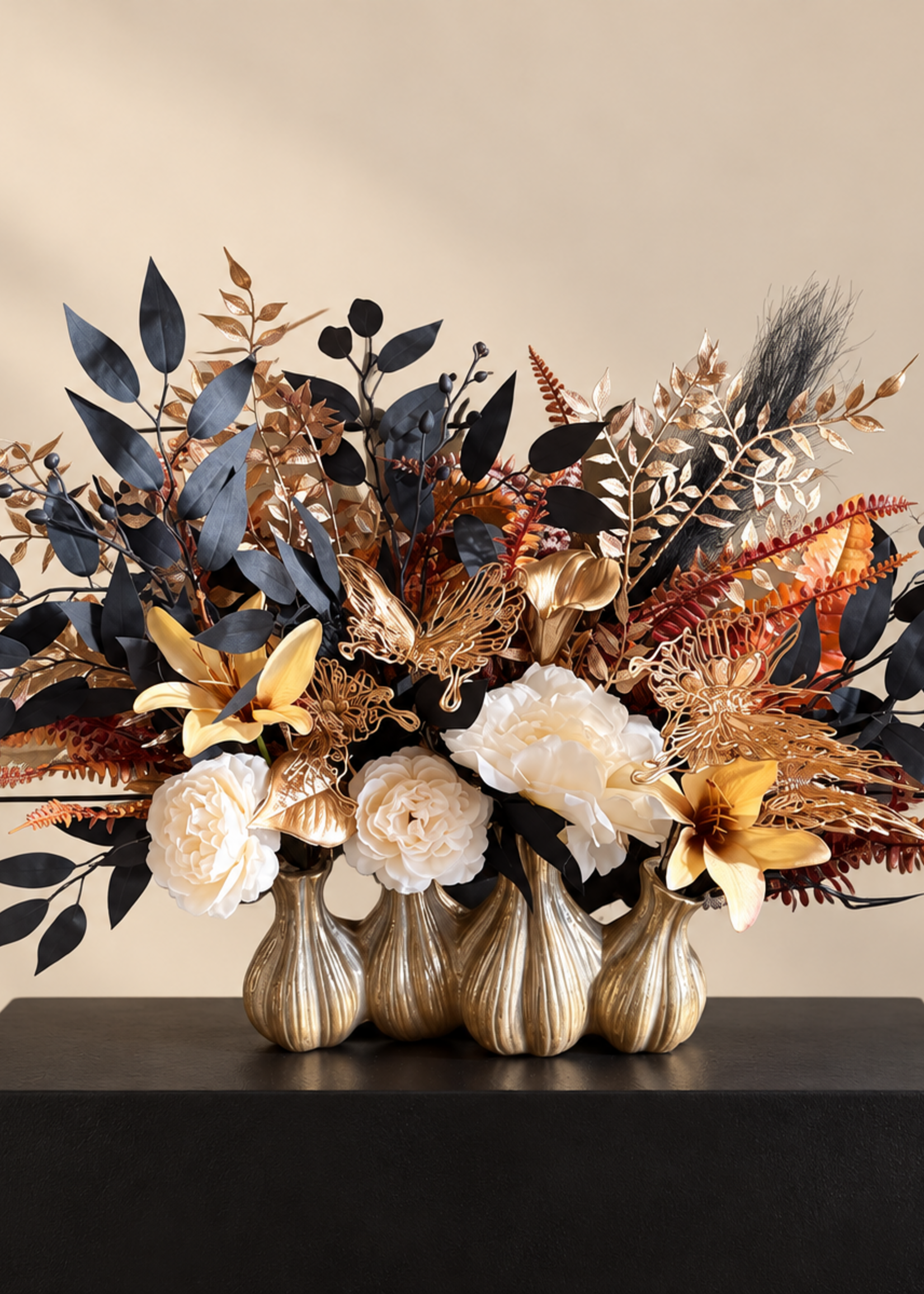 Toetervaas Boeket Golden Noir Elegance