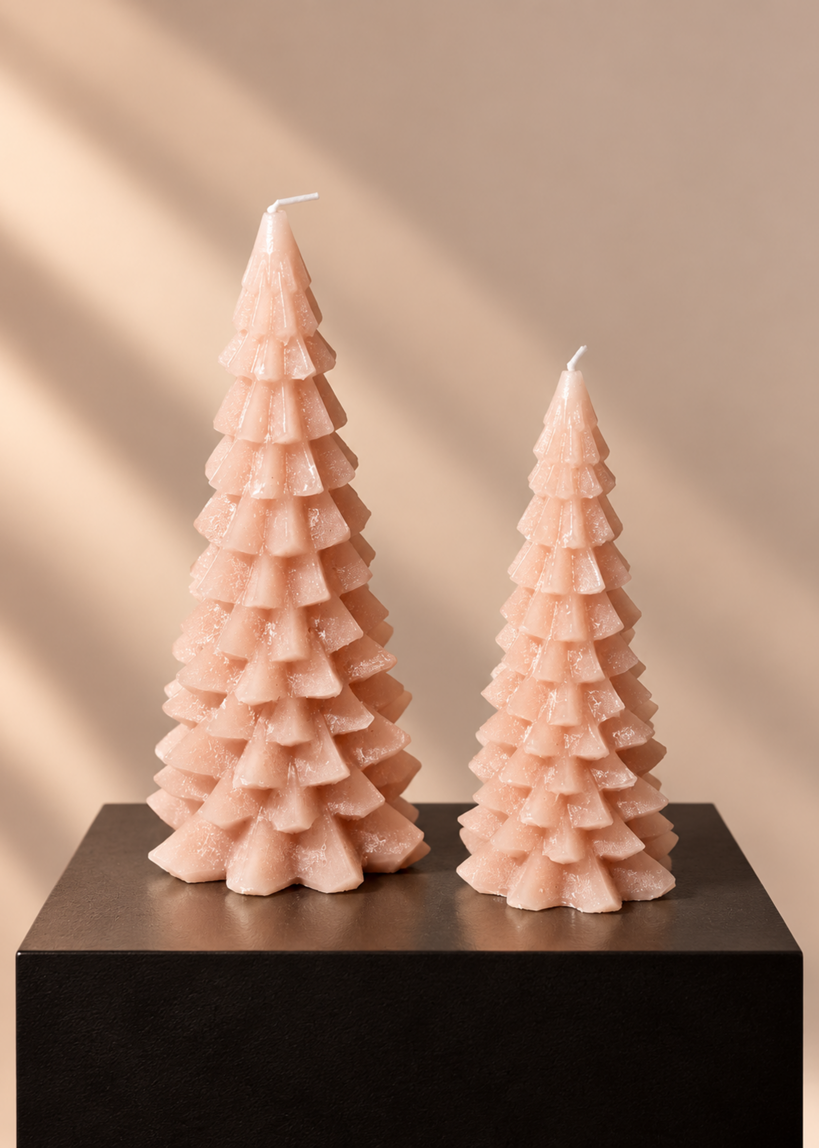 Kerstboom Kaarsen Set van 2 Roze