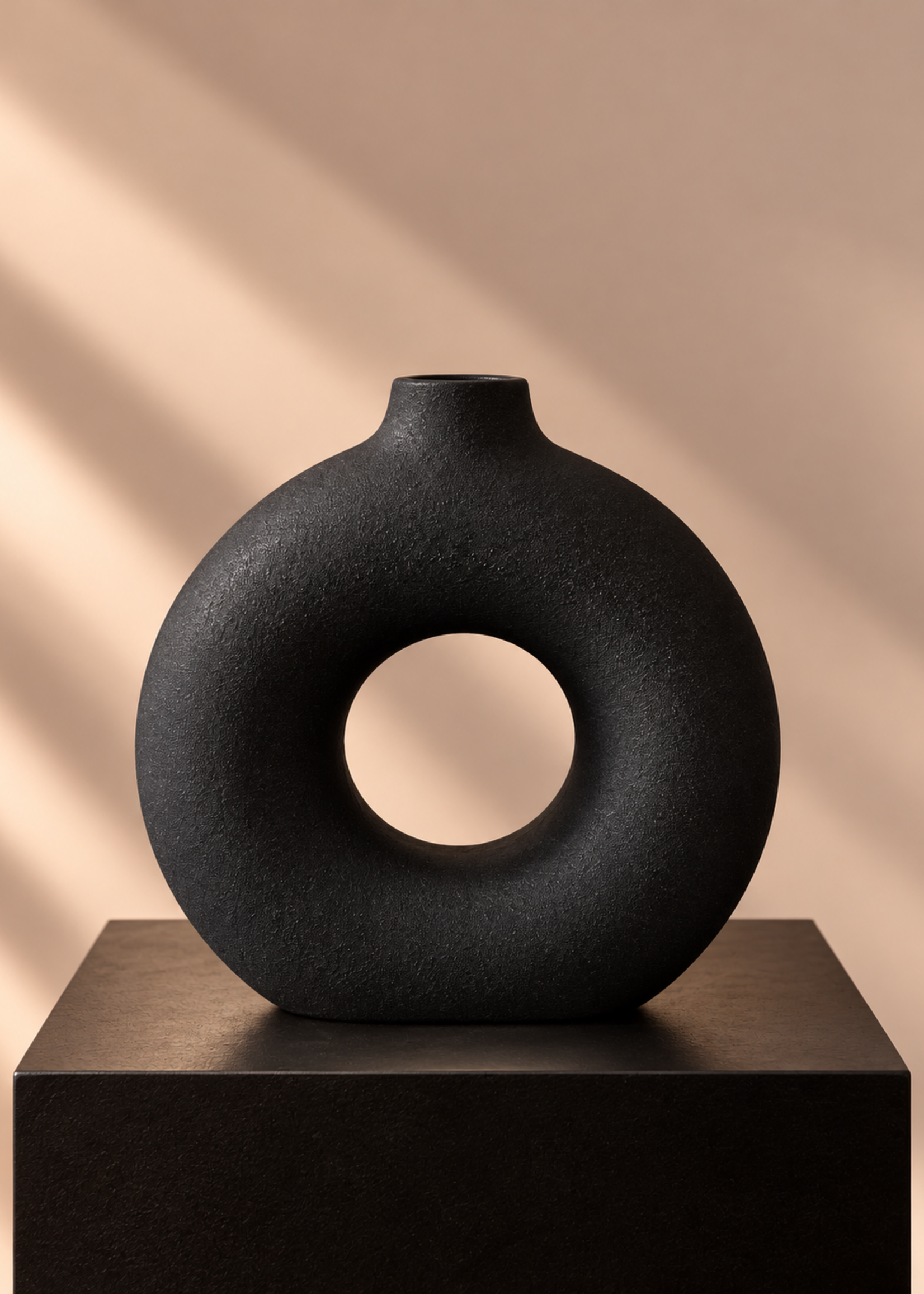 Donut Vaas zwart