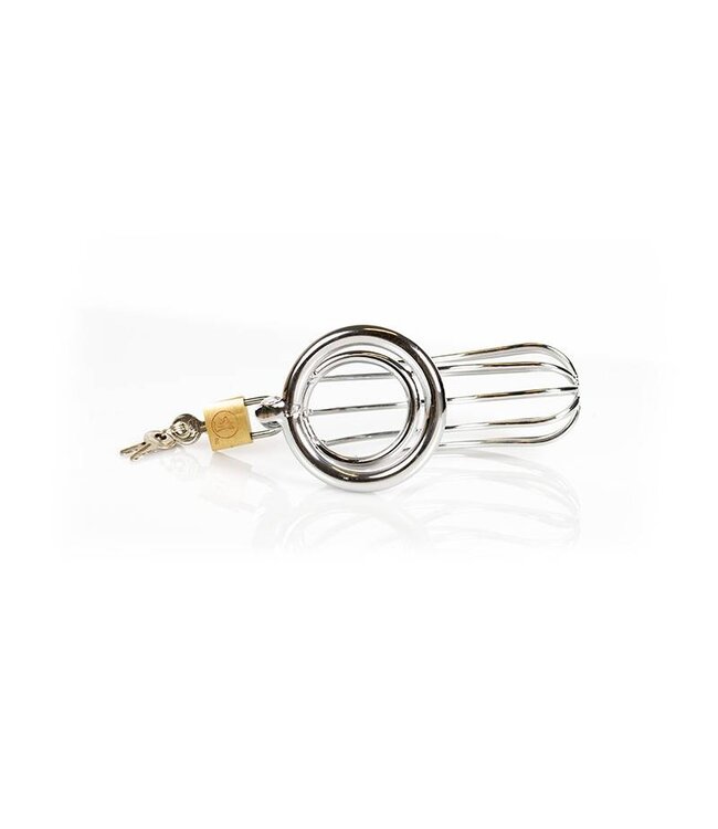 Kiotos Bizarre Kiotos Bizarre Verchroomde Peniskooi Met Slot En Plasopening
