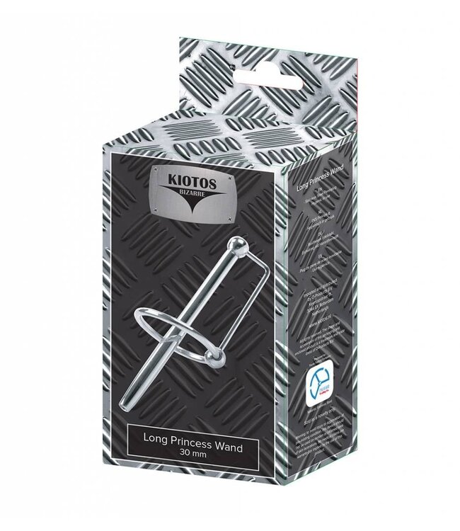 Kiotos Bizarre Roestvrijstalen Long Princess Wand Met Verstelbare Eikelring 30mm