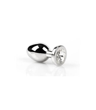 Kiotos Bizarre Roestvrijstalen Buttplug S/M Met Diamantsteentje – Compact & Helder