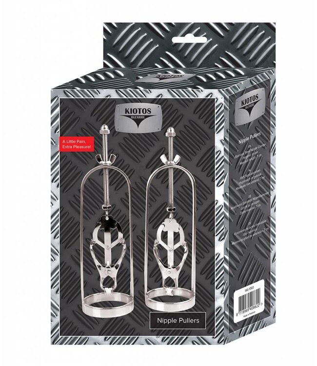 Kiotos Bizarre Adjustable Stainless Steel Nipple Clamps for Intense Sensation