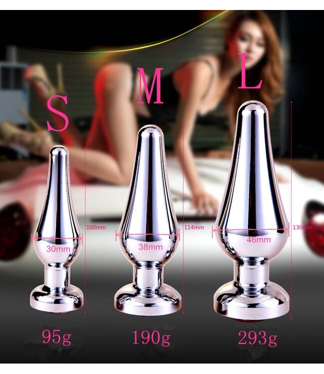 Aluminium Butt Plug Small - Durable, Lightweight & Comfortable