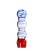 Kiotos Glass Kiotos Blue & Amber Glass Dildo - Handmade Sensual Art Piece 23.2 cm