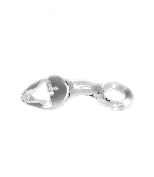 Kiotos Glass Kiotos Clear Glass Butt Plug & O-Ring Dildo - Heat/Cool Sensation