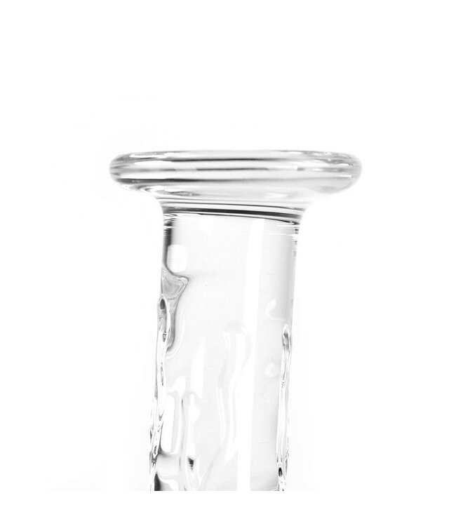 Kiotos Glass 19cm Clear Glass Dildo - Unique Shapes for Hot & Cold Pleasure