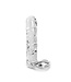 Kiotos Glass Kiotos Glass Clear Penis Dildo with Balls - 18x4.5 cm Sensation Toy