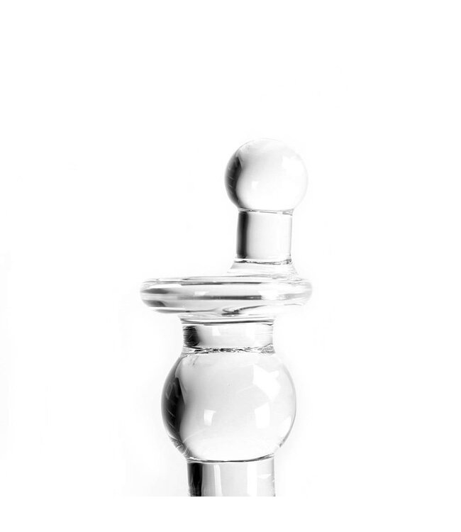 Kiotos Glass Kiotos Clear Twister Glass Dildo 17.5 cm - Hot & Cold Sensation