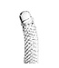Kiotos Glass Kiotos Glass Transparante Geribbelde Glazen Dildo 17 cm Vaste Diameter