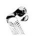 Kiotos Glass Kiotos Glass Transparante Geribbelde Glazen Dildo 17 cm Vaste Diameter