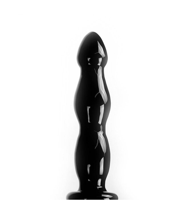 Kiotos Glass Kiotos Glasdildo Schwarz Deluxe 18,5 cm – Für heiße und kalte Freuden