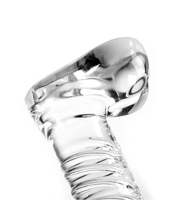 Kiotos Glass Kiotos Clear Glass Dildo 18x4 cm - Handmade Hot & Cold Sensation