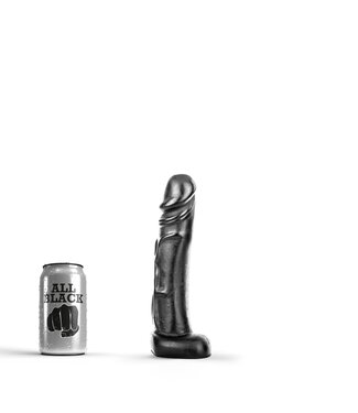All Black All Black Realistische Dildo 22 cm Flexibel Zwart Rood Blauw