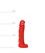 All Black Classic Realistic Dildo 22cm - Flexible, Black, Red & Blue Options