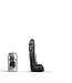 All Black Wasserdichter Realistischer Dildo 20 cm | Flexibles Design in Schwarz, Rot & Blau
