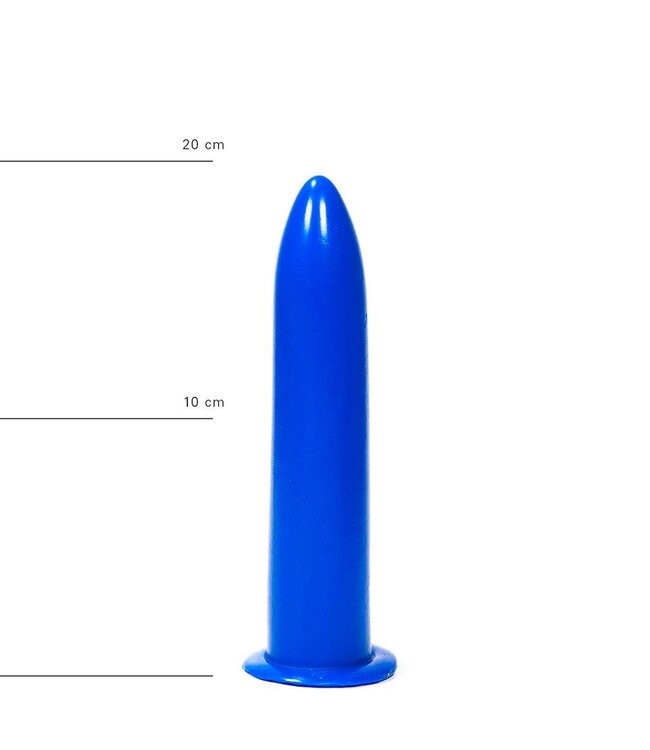 All Black Eleganter Dildo 20 cm – Spitzer, glatter Genuss in Schwarz, Rot oder Blau