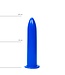 All Black Strakke All Black Anaal Dildo 19 cm Met Glad PVC Materiaal In Drie Kleuren
