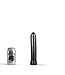 All Black Realistic 22.5 cm Multifunctional Dildo - Black, Red & Blue Options