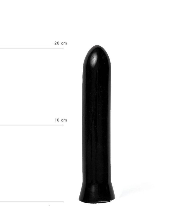 All Black Vielseitiger Anal-Dildo 22,5 cm - Realistisch in Schwarz, Rot & Blau