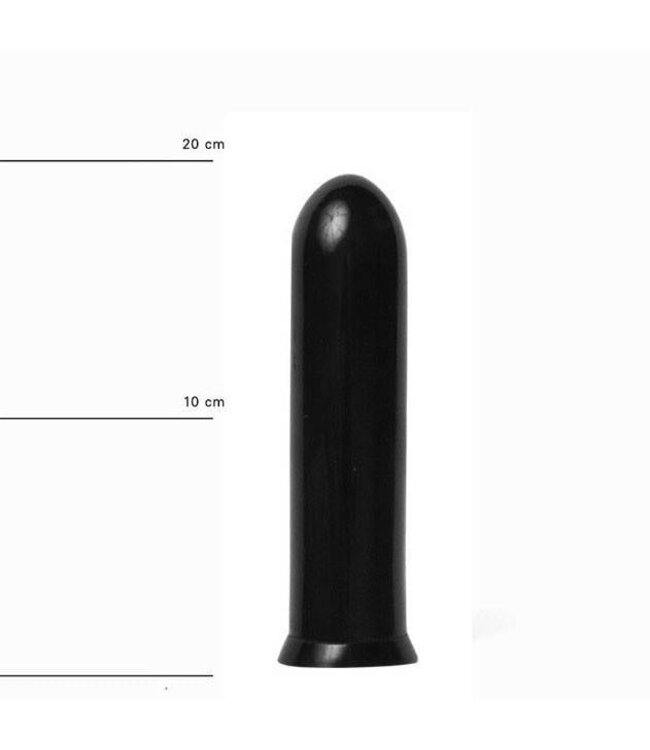 All Black All Black Buigzame Realistische Dildo 19 cm x 4,5 cm Voor Anaal En Vaginaal Gebruik