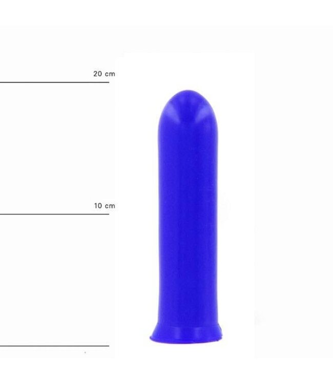 All Black Realistic Flexible Dildo 19.5 cm - Black, Red & Blue Options Available