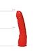 All Black Ergonomischer Flexi-Dildo in Blau, Rot oder Schwarz – 20 cm Genuss pur