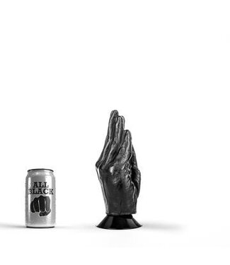All Black Flexibele Fisting Dildo Met Zuignap 21 Cm | Waterdicht & Weekmakervrij