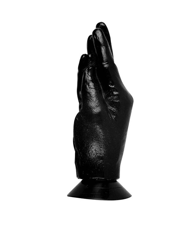 All Black Flexible Waterproof Solid Dildo with Suction Cup - 21x6.5 cm