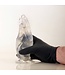 All Black Flexible Waterproof Solid Dildo with Suction Cup - 21x6.5 cm