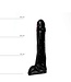 All Black Vielfältiger Dildo 29 cm | Schwarz, Rot & Blau - Wasserdicht und Flexibel
