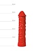 All Black Anaal Speeltje 32 cm Realistisch Met Aderstructuur In Zwart, Rood Of Blauw