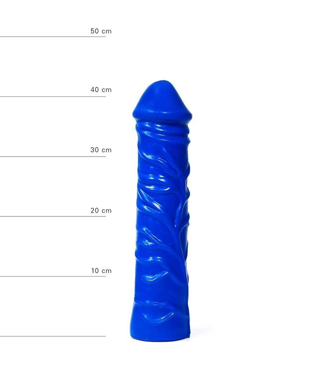 All Black Anaal Speeltje 32 cm Realistisch Met Aderstructuur In Zwart, Rood Of Blauw