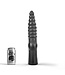 All Black All Black Anaal Dildo 35 cm Geribbeld Met 6,5 cm Diameter Zwart