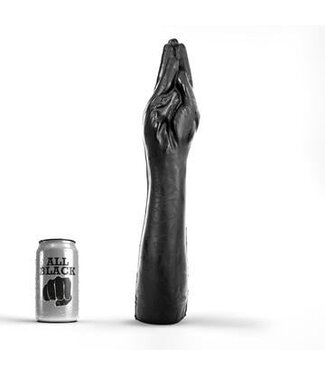 All Black Ergonomic Fisting Toy 37x7 cm - Available in Black, Red, Blue