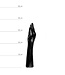 All Black Ergonomic Fisting Toy 37x7 cm - Available in Black, Red, Blue