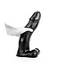 All Black Flexibele All Black Dildo 45 cm | Waterdicht, 9 cm Diameter, Kleuropties