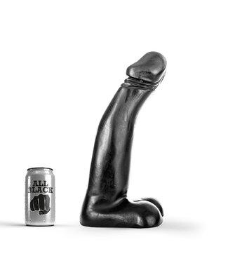 All Black Flexibele All Black Dildo 34 cm Waterdicht Met Kleurkeuze