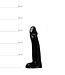 All Black Flexibele All Black Dildo 34 cm Waterdicht Met Kleurkeuze