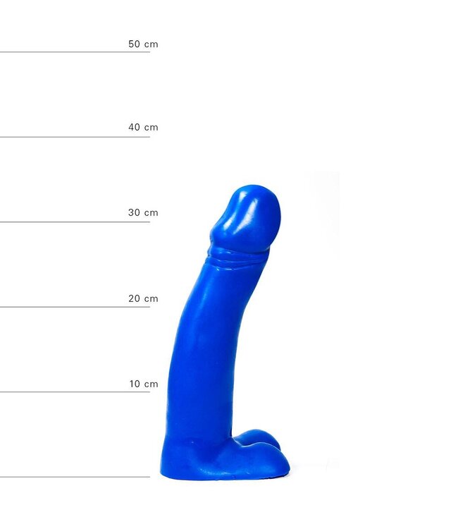 All Black Flexible 34cm Waterproof Dildo - Available in Black, Red, Blue